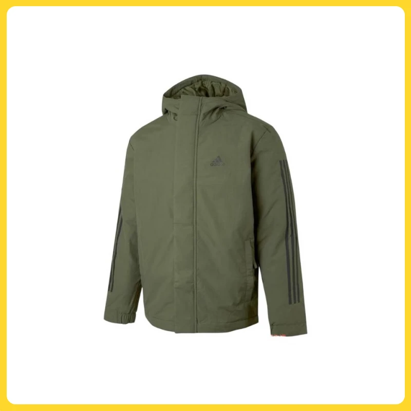 【滔搏体育】adidas阿迪达斯男子3S HOODED JKT棉服IV9230