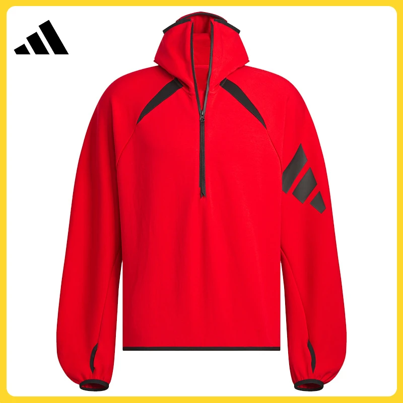 【滔搏体育】adidas阿迪达斯男子FUSTL P HOODIE针织连帽套衫JW4641