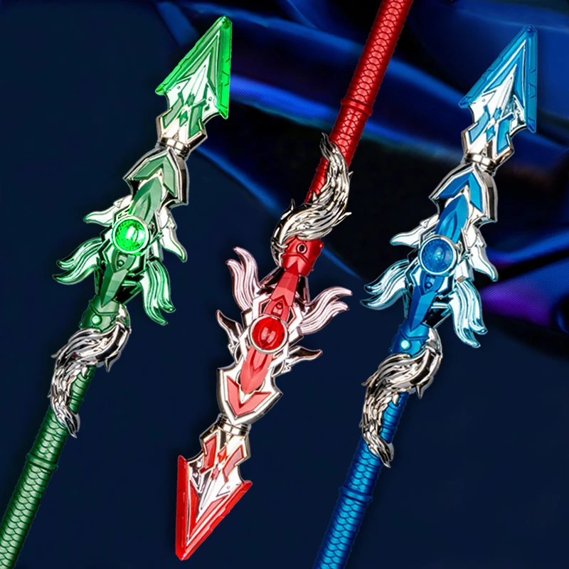 炫酷霄云枪发光高端声光旋转宝剑男孩新年礼物网红爆款