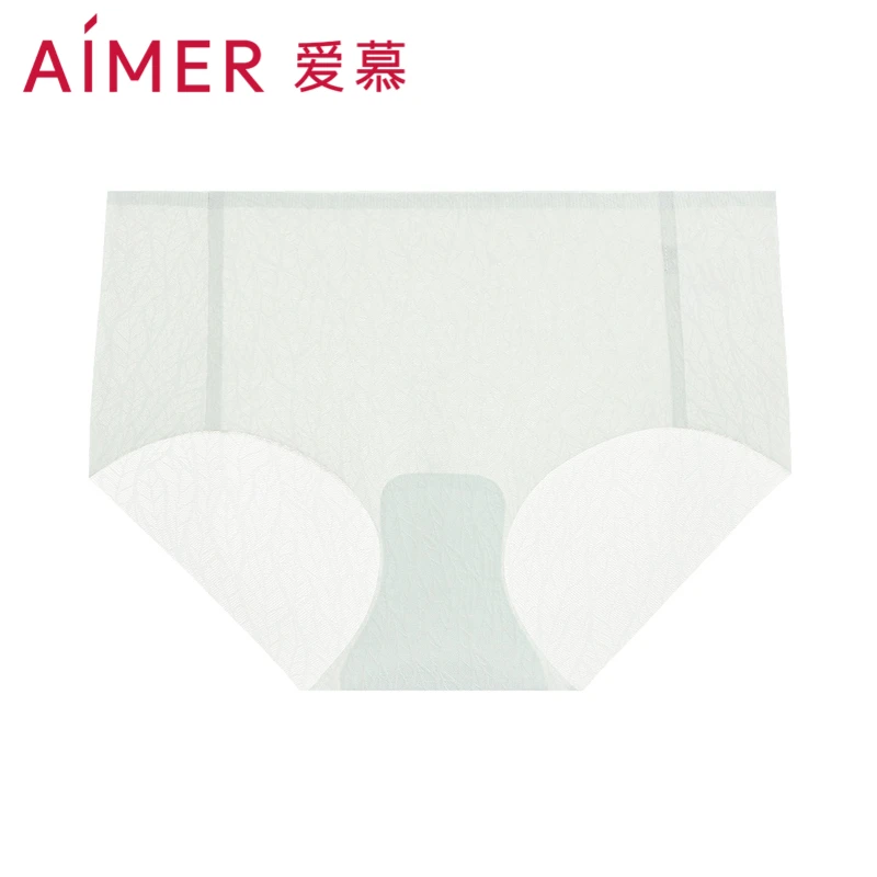爱慕女士内裤软fufu亲肤薄款舒适无痕透气中腰平角裤简约AM237771