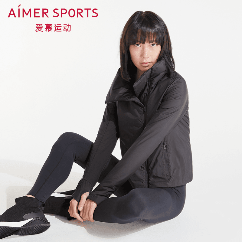 爱慕运动WARM DAY 舒暖生活立领棉服外套女户外休闲跑步AS144N13