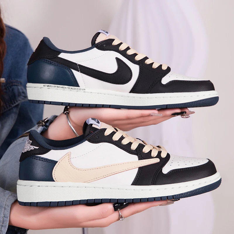 NIKE/耐克AJ 1 lowOG联名闪电倒勾潮流运动复古低帮透气休闲鞋