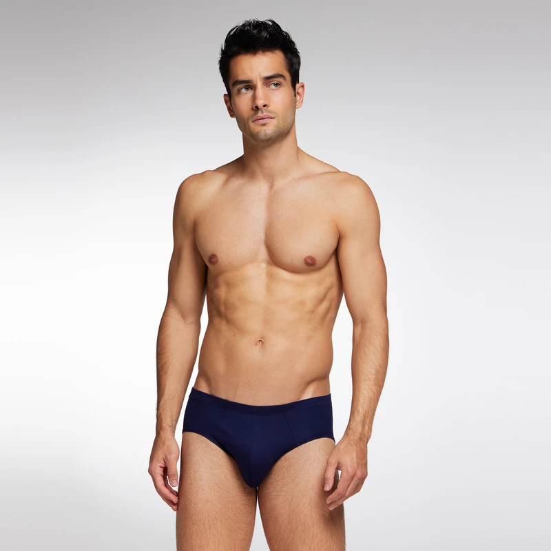 Aimer Men22SS50s莫代尔男士包腰三角裤NS22F641中腰内裤健身训练