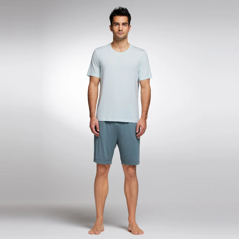 爱慕Aimer Men23SS凉感商旅睡眠衣简约舒适休闲男士短裤NS42J661