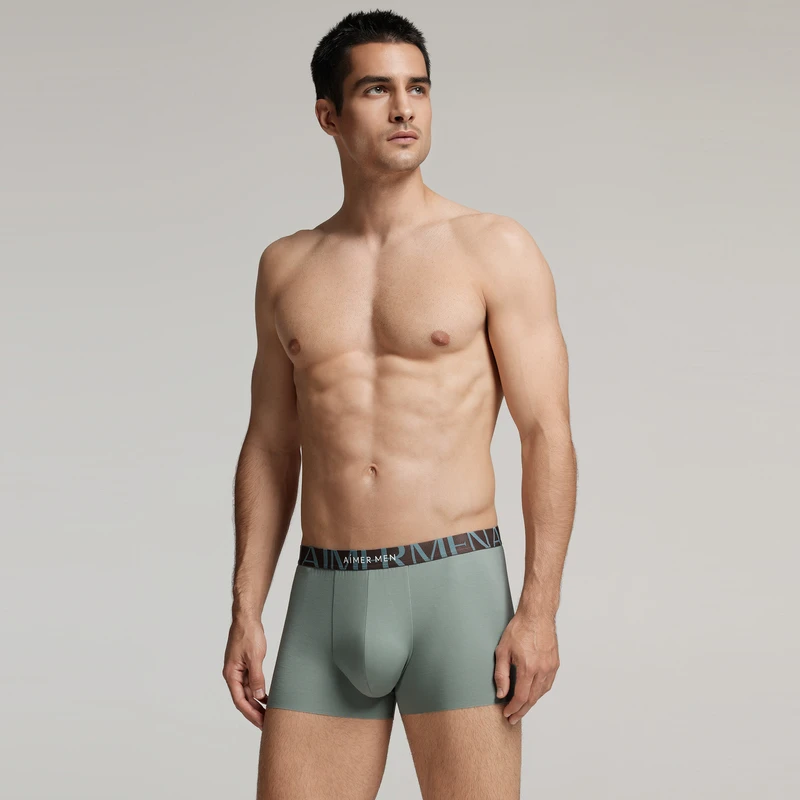 爱慕先生24AW纵享丝滑内裤平角裤男士NS23L381