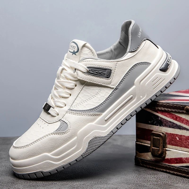 英伦风带低帮男士休闲帆布鞋