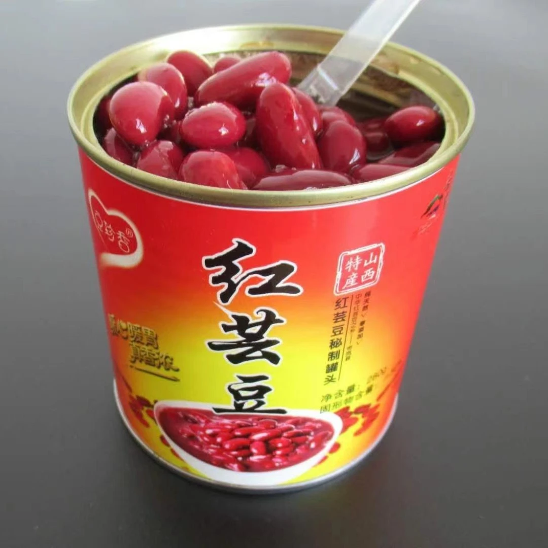 岢岚糖水红豆罐头280g 即食红豆甜品原料红芸豆罐头