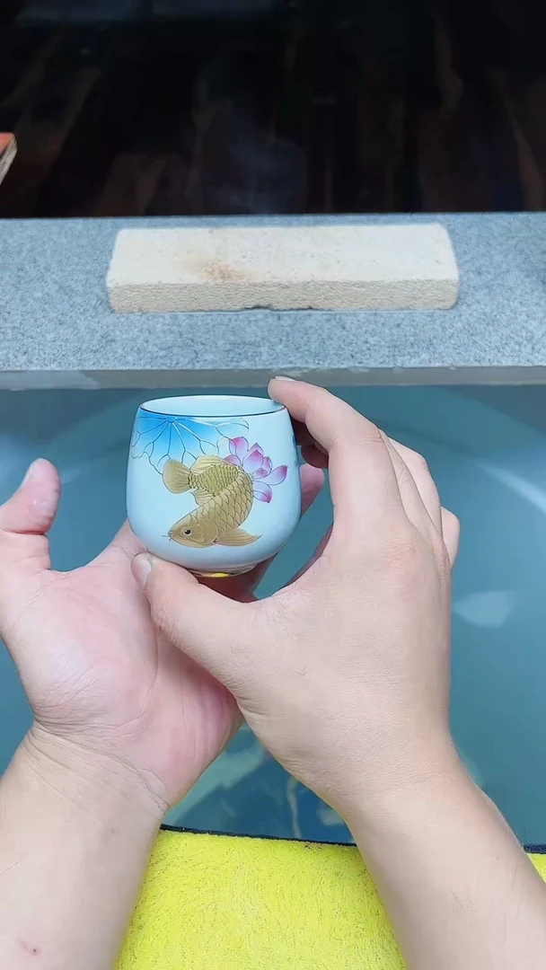 【闪购商品】茶盏金龙鱼高端茶器主人杯茶器