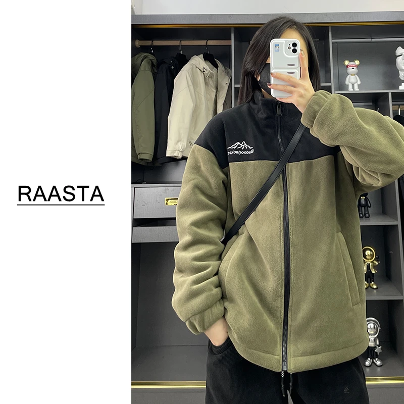 【断码清仓】加棉加厚外套男秋冬保暖潮流帅气奥粒绒棉服休闲宽松