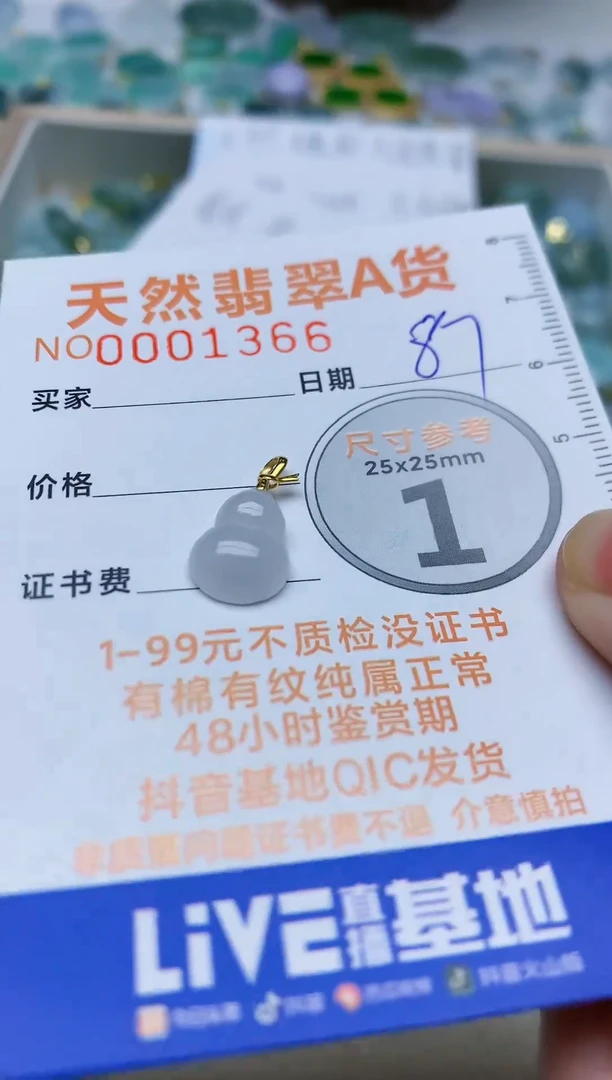 【闪购商品】翡翠颈饰未镶嵌天然缅甸A货翡翠87