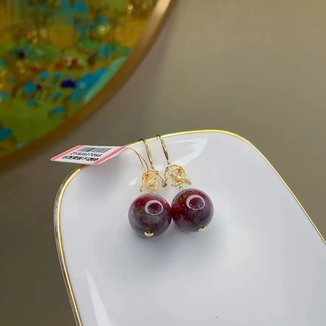 【李哥推荐】18k金镶嵌极光耳坠@ZY30327083@