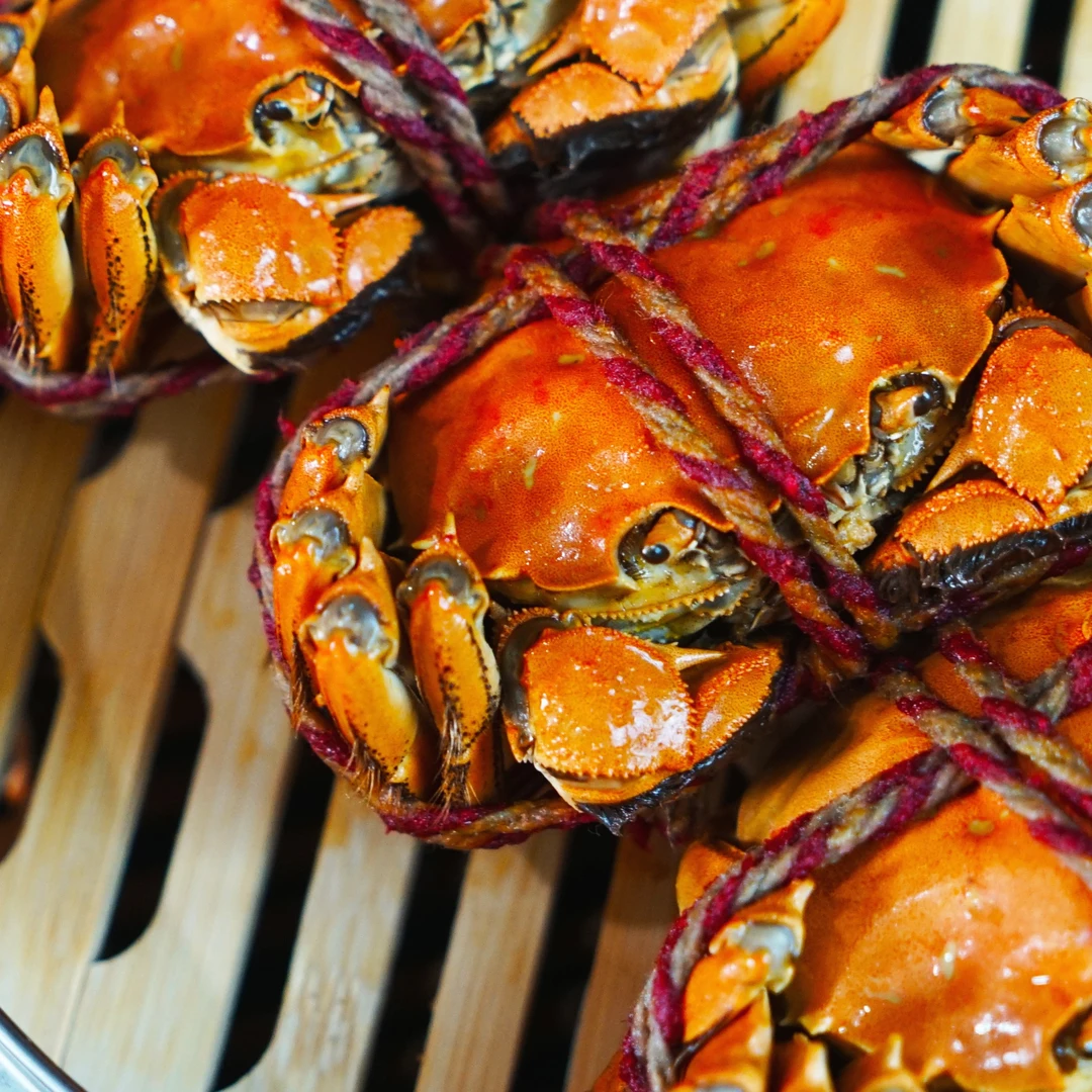 花雕熟醉蟹即食熟食大闸蟹熟醉1盒6只装单只1.4-3.3秘制香醇保肥