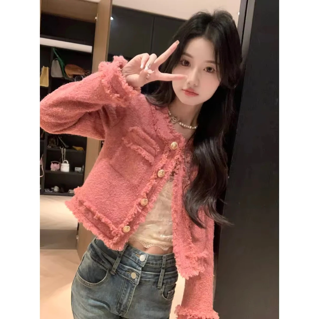 邱肉瑶「香氛初恋」冬季新款甜美气质显瘦气质小香风外套