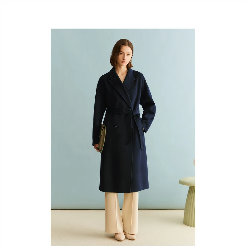 YINER音儿商场同款女装冬季时尚毛呢外套8C63580106