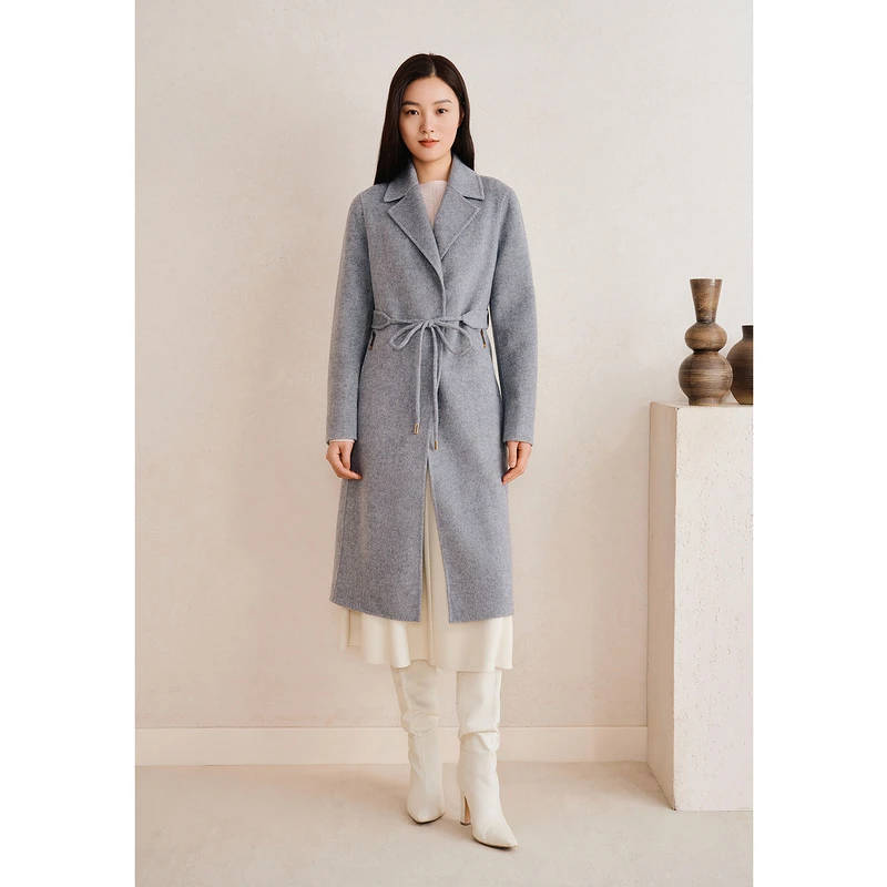 YINER音儿专选2025冬季新款气质女士毛呢外套8C65180036