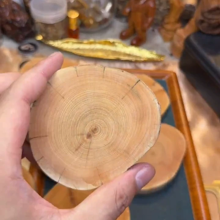 崖柏茶杯垫随形一个发