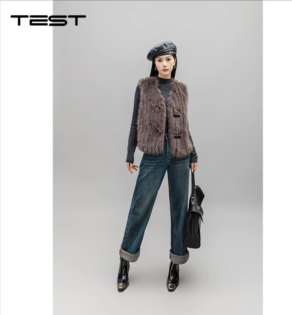 南岳她之蝶冬新款马甲2244080