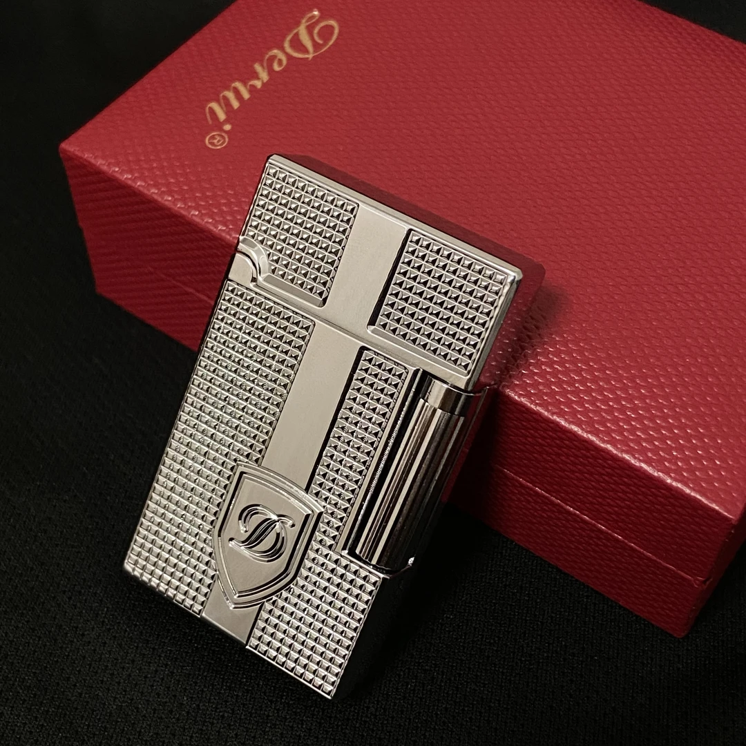 【直播间福利编号37号】DR519银盾牌钢音清脆高端煤油打火机