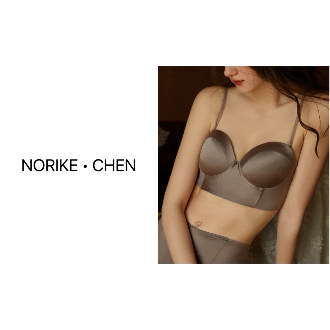 Norike/Norike素绉缎蚕丝半杯背心1013CYN