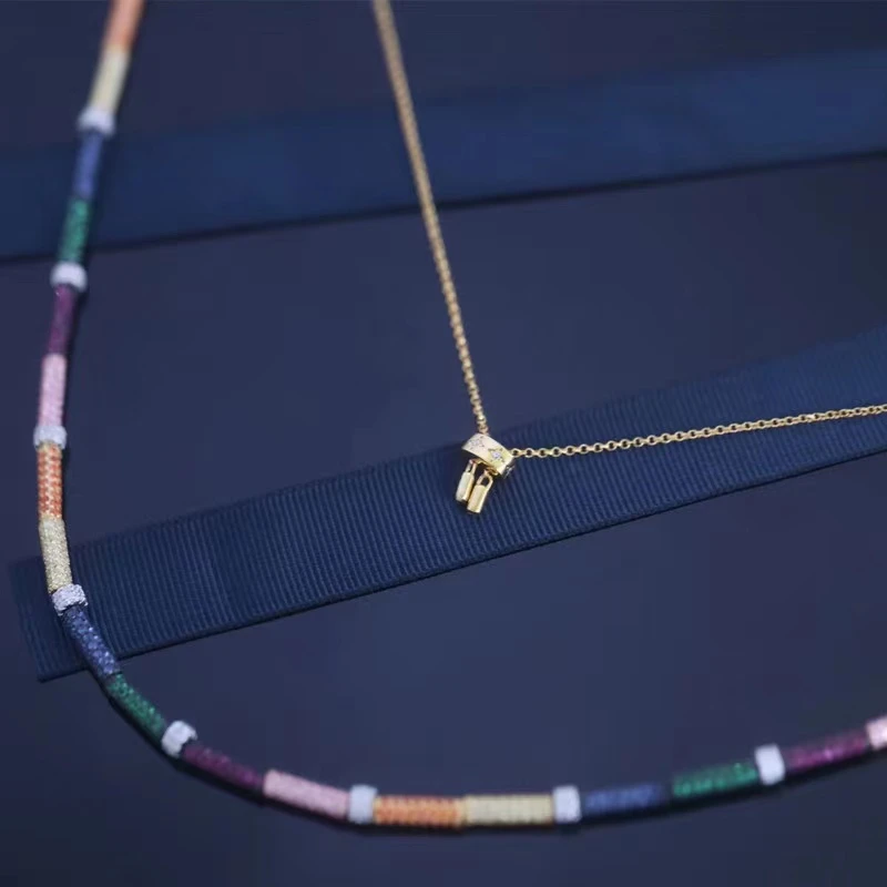 合金项链 竹节项链系列 A122490