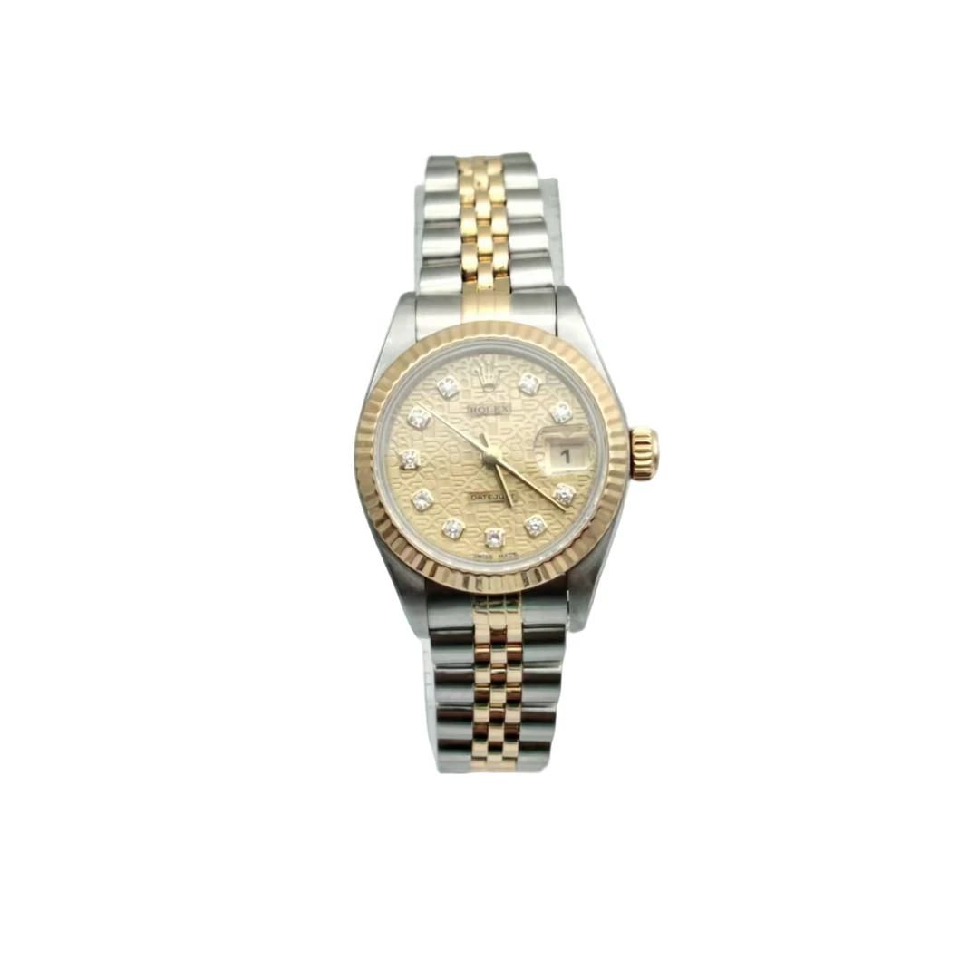 95新 Rolex/劳力士 劳力士间金自动机械日志型女士腕表表径26mm