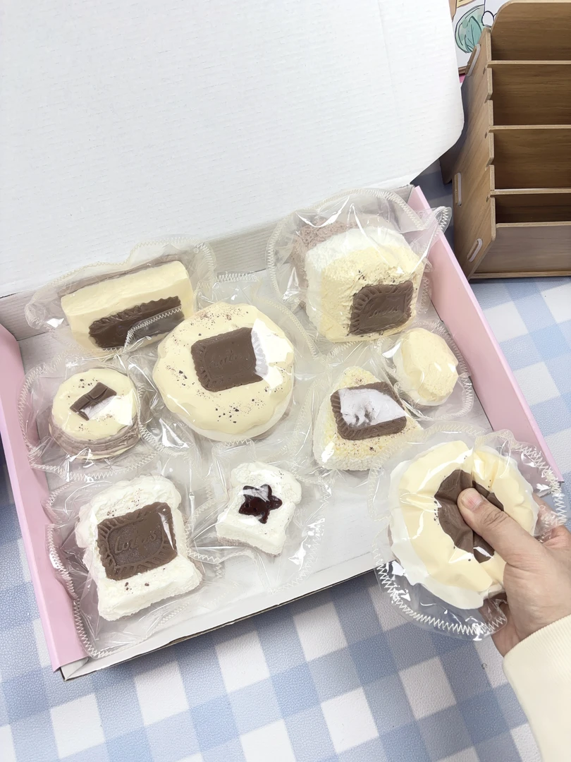 【焦糖蛋奶系列】猛萌食品级硅胶捏捏乐diy硅胶捏捏乐默认微瑕