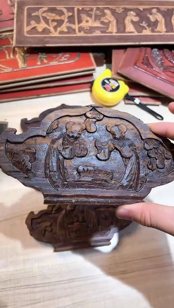 【闪购商品】木老木雕老物件老花板