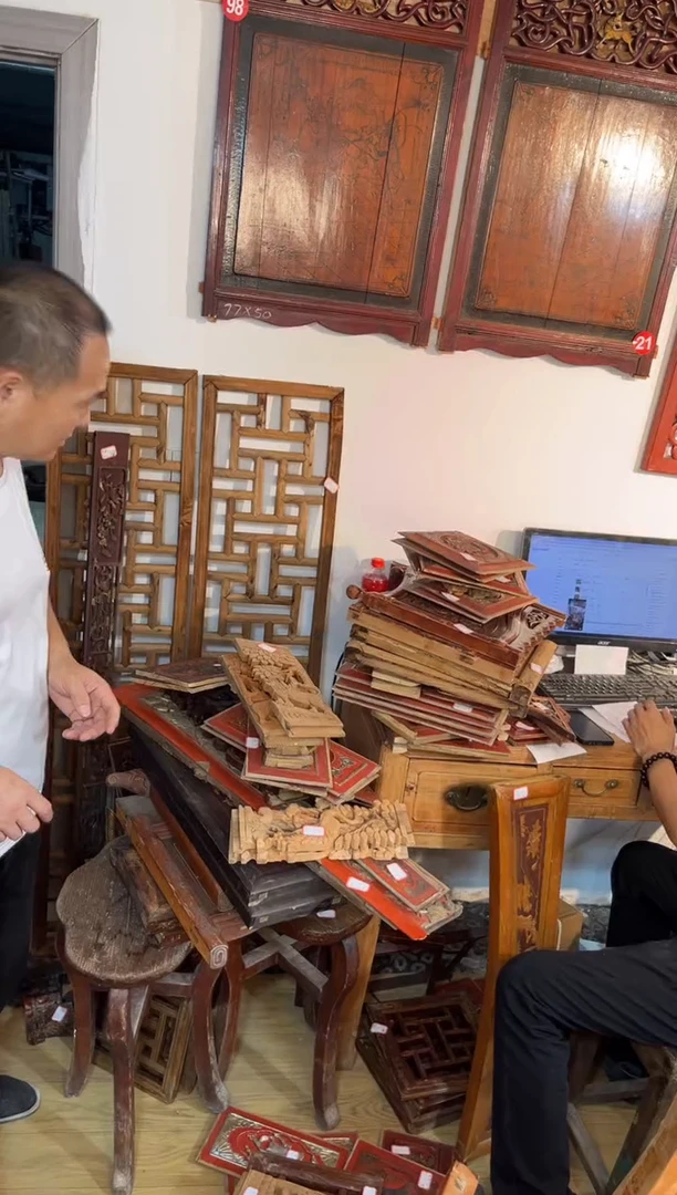 【闪购商品】香樟木木雕老木雕老物件老花板 一物一拍链接