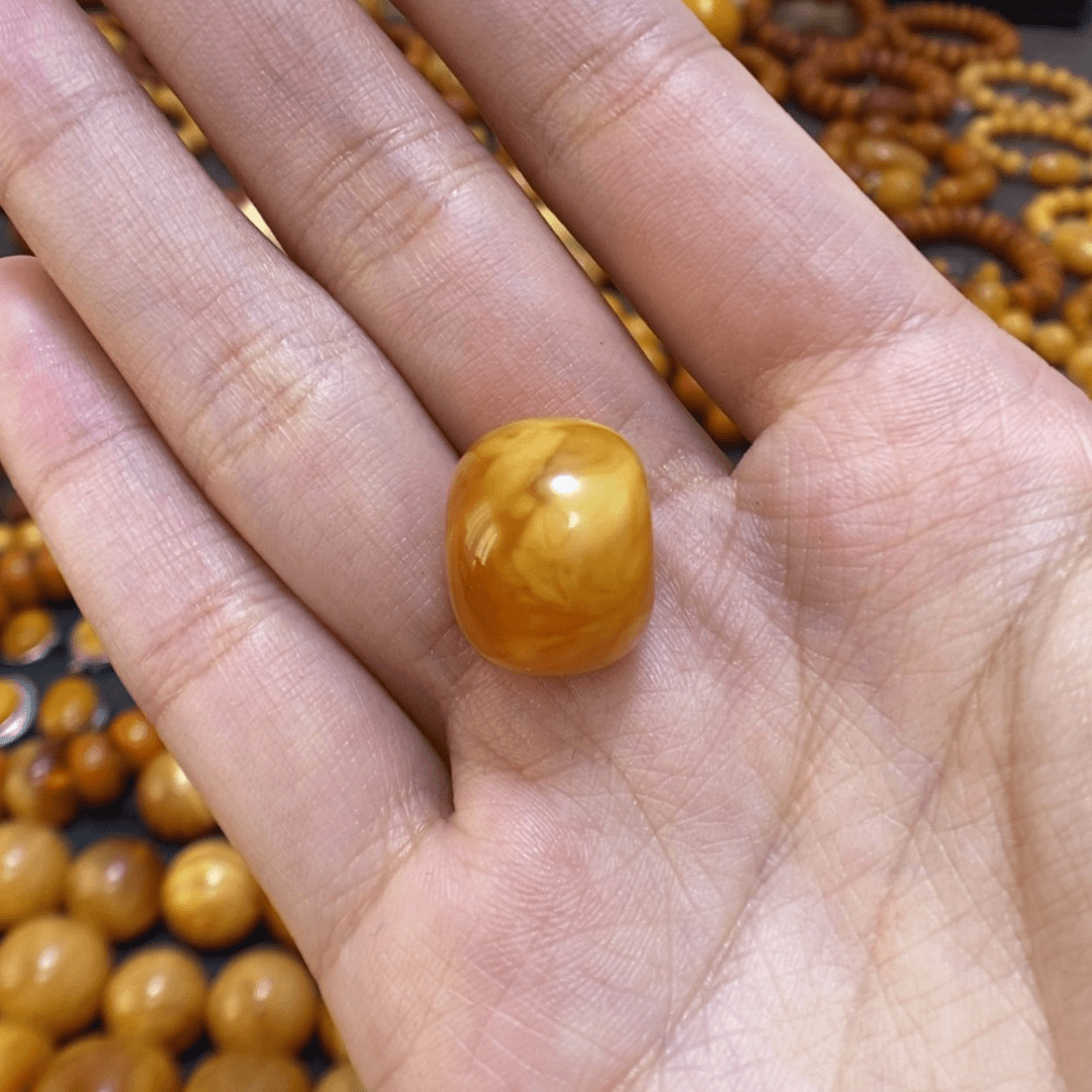 【闪购商品】蜜蜡裸石未镶嵌又**黑配件