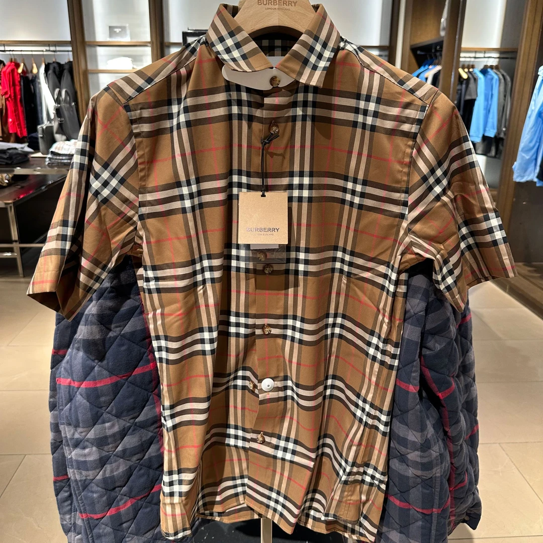 BURBERRY/博柏利 巴宝莉新款男款经典条纹衬衫时尚休闲