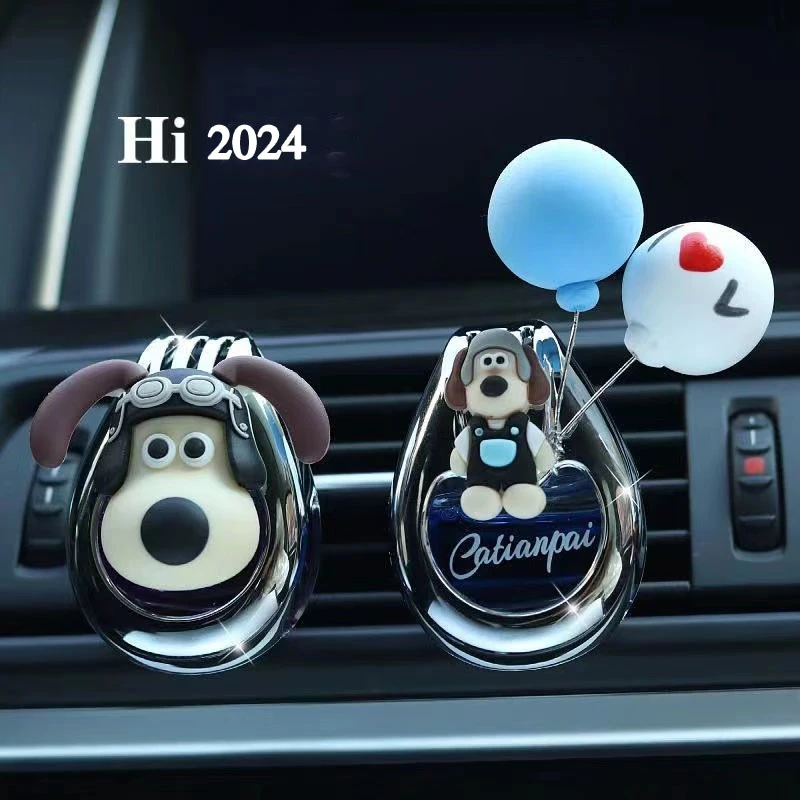 车载香水香薰空调出风口卡通持久淡香汽车内饰用品装饰品摆件男女