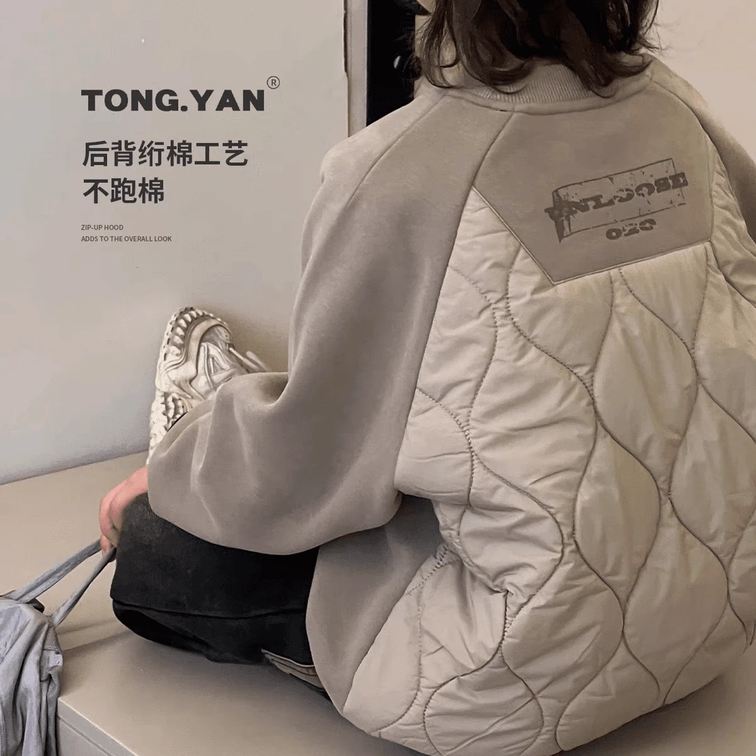 中大小童加绒加厚夹棉卫衣秋冬新款帅气儿童保暖上衣外穿学生装潮