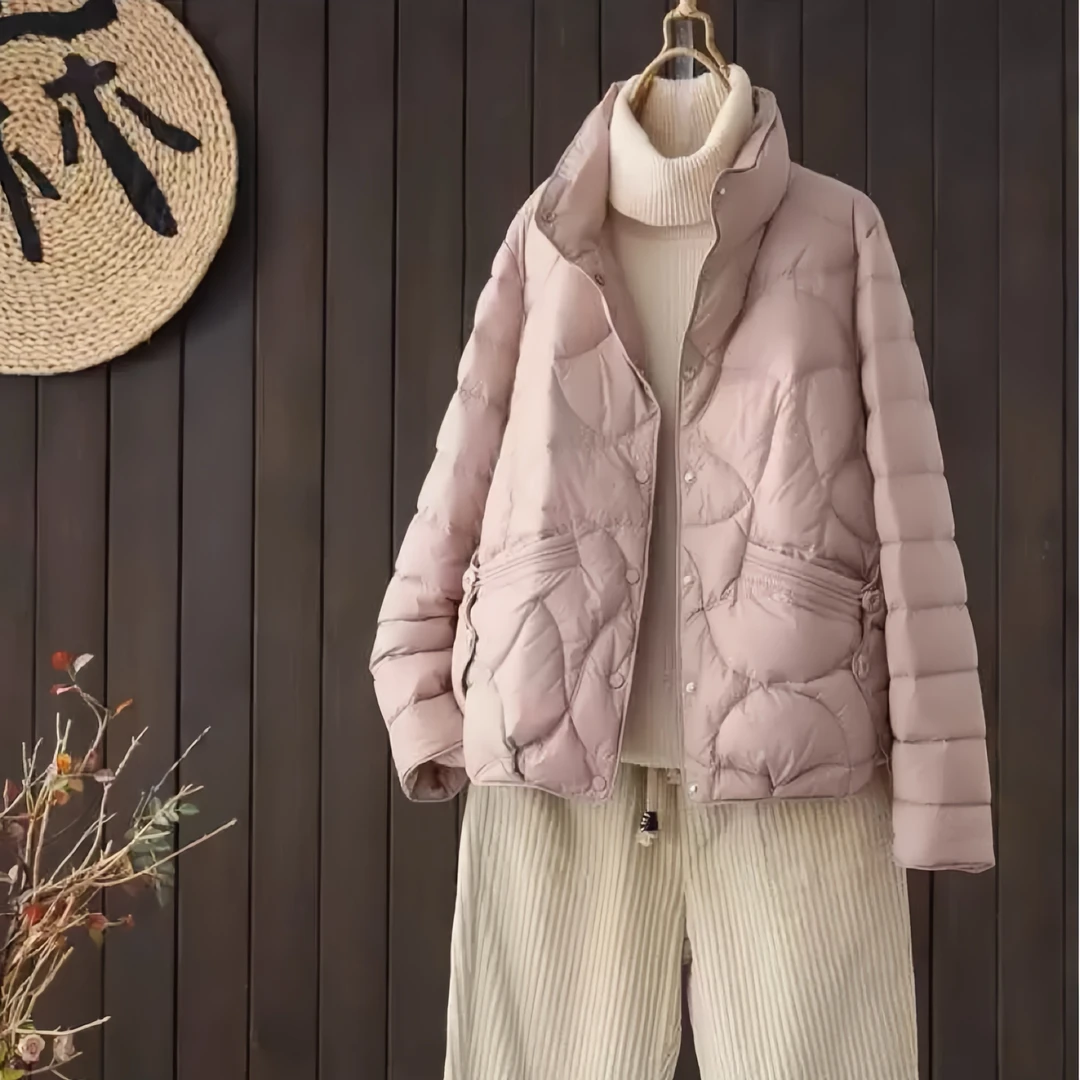 24秋冬新品小个子韩版轻薄洋气百搭显瘦高级感时尚休闲鸭绒羽绒服