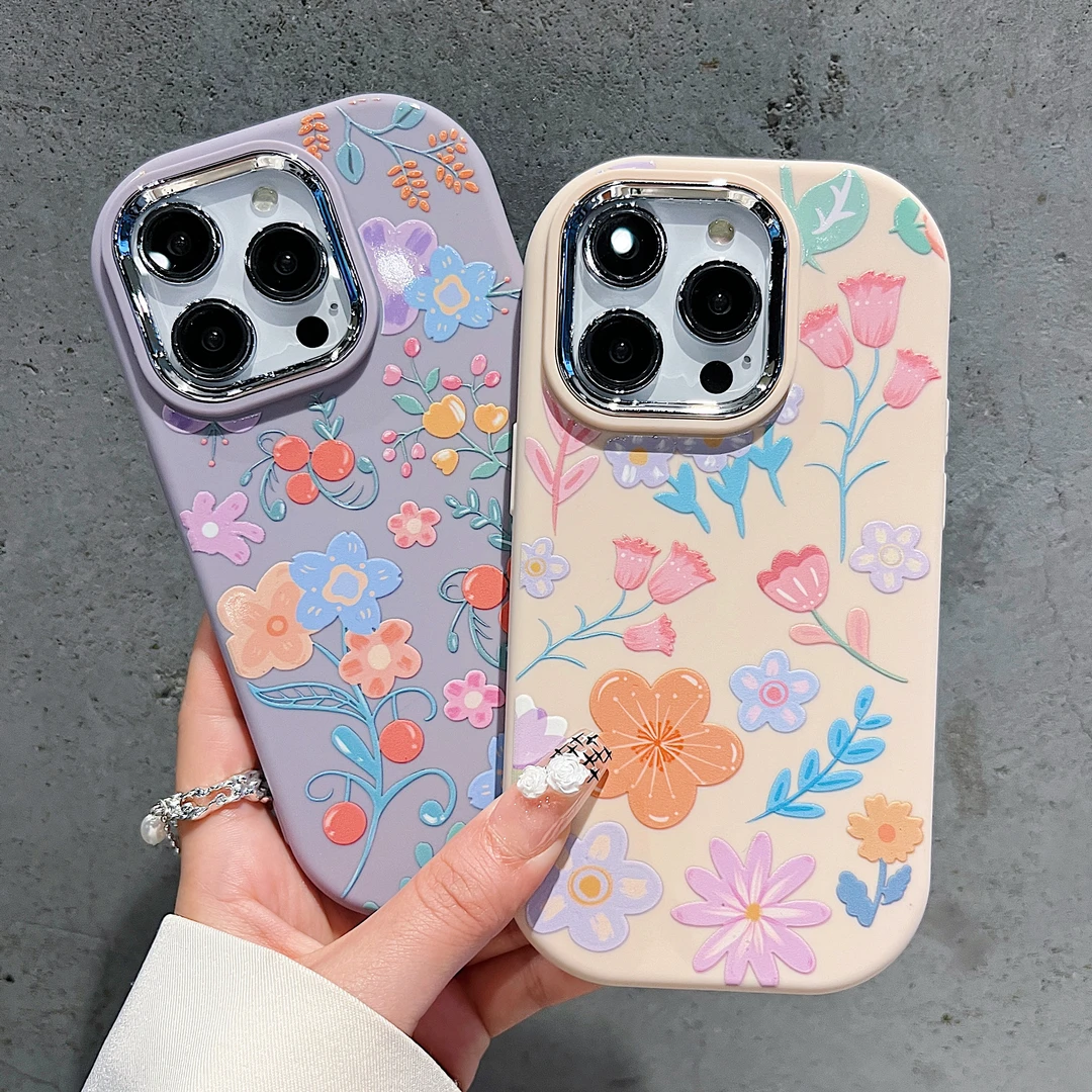 银镜小胖墩适用苹果15/iPhone/华为荣耀/OPPO手机壳包边防摔创意