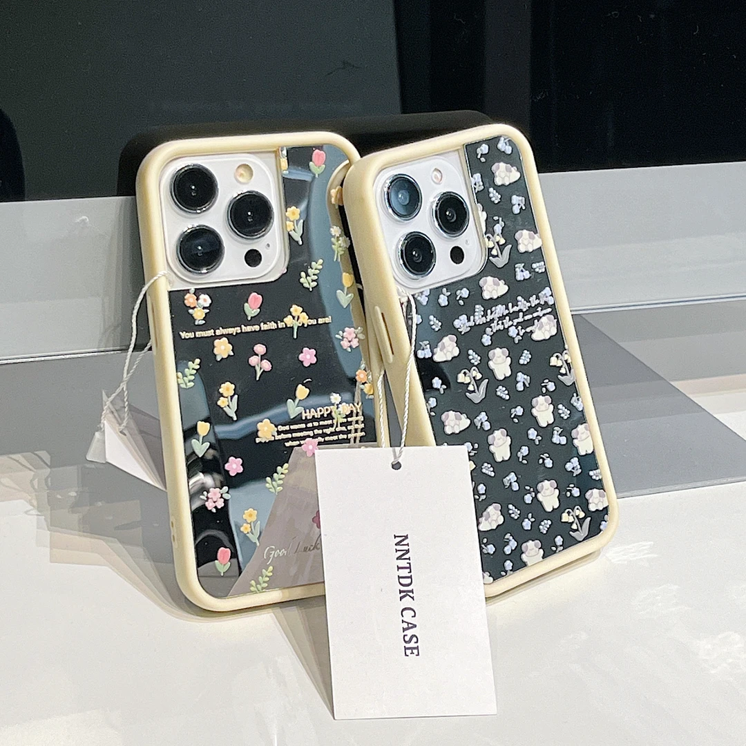 相框镜面适用苹果15/iPhone手机壳防摔14promax爆款12/11潮13Pro