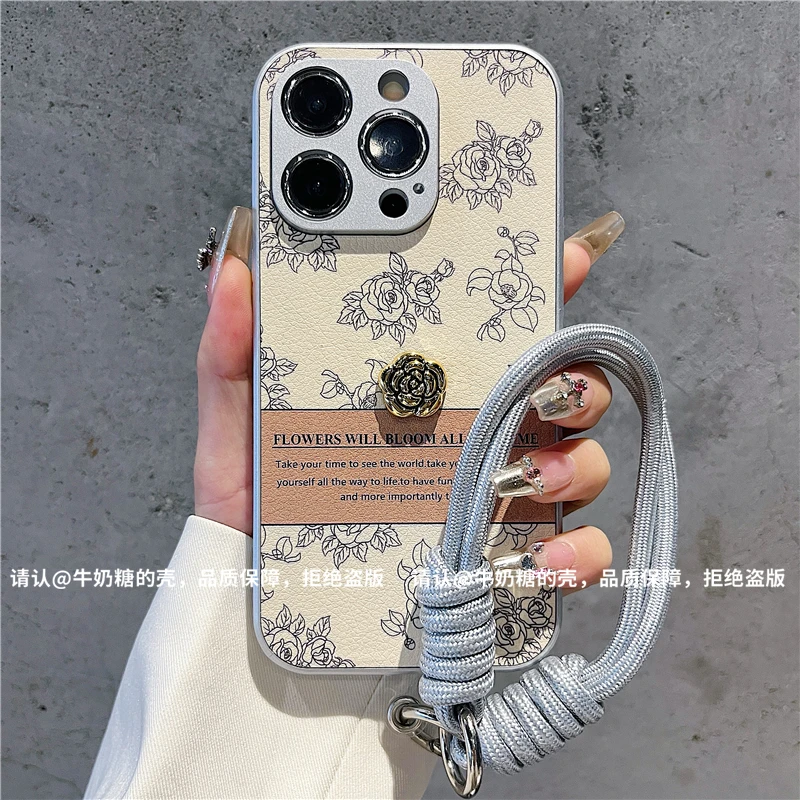 金属漆皮纹适用苹果16/iPhone/华为荣耀/OPPO/VIVO/小米/手机壳潮