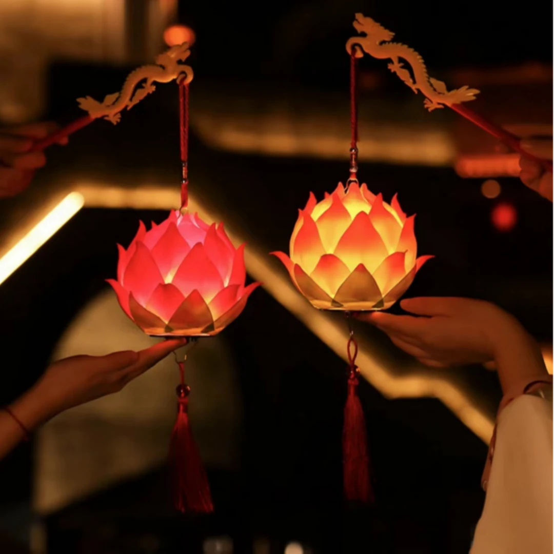 灯笼挂饰中国风新年手持联合手提花灯莲花灯装饰品节庆