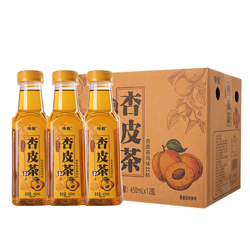 杏皮茶饮料杏皮水新疆甘肃特产凉茶450ml常温网红食用夏季即饮用