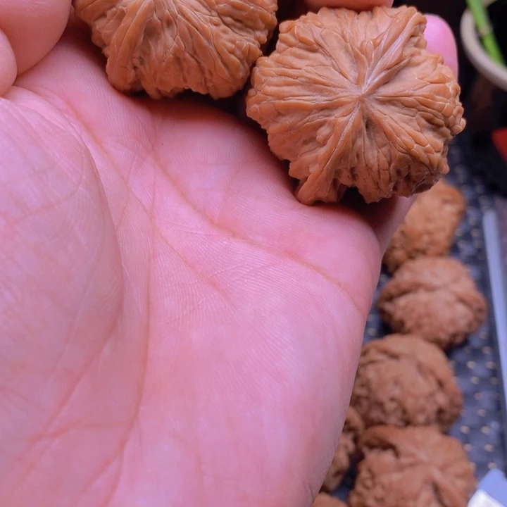 核桃核雕磨盘狮子头40尺