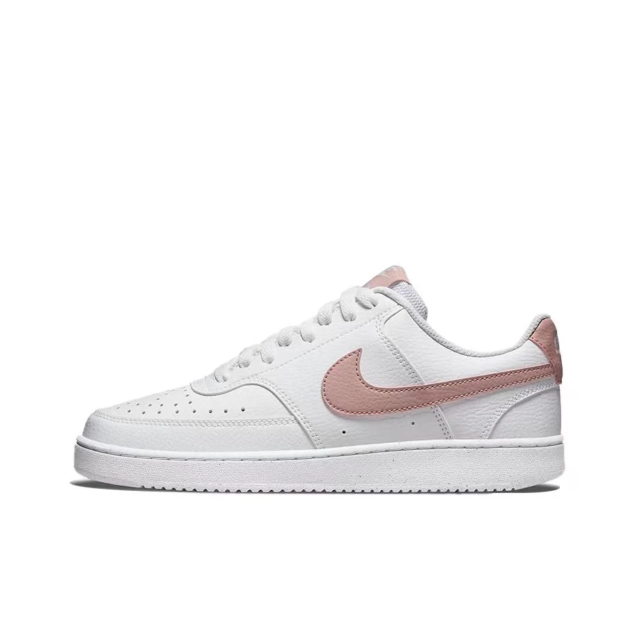 Nike耐克 COURT VISION 女子白粉经典复古休闲板鞋 DH3158-102