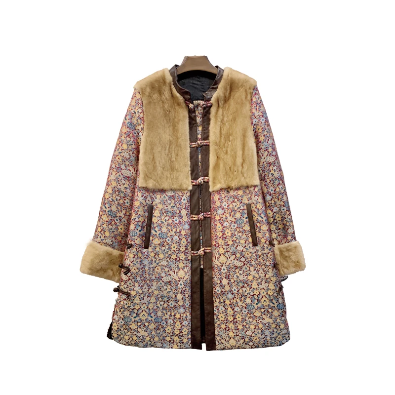 DAWANG丨皮毛一体中长精致短外套