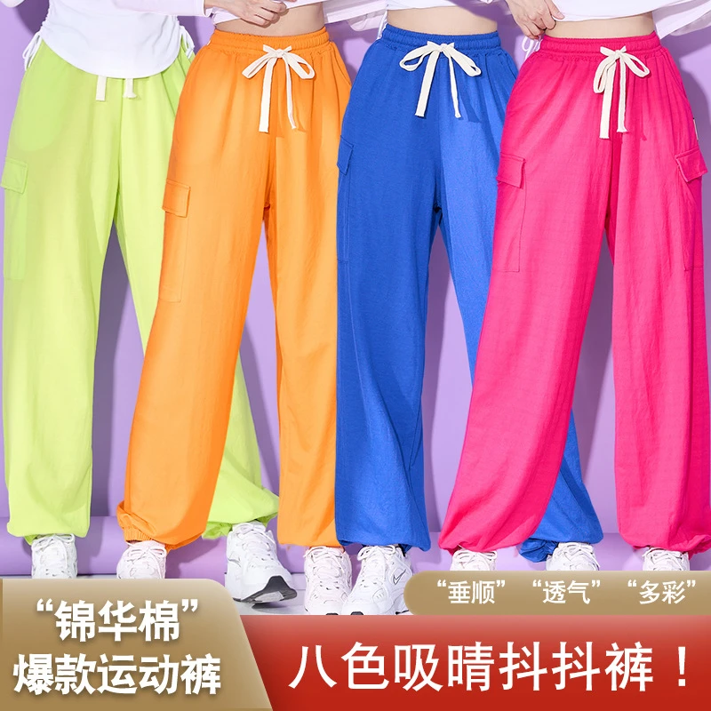 广场舞跳舞裤子女灯笼裤新款曳步舞运动抖抖裤单件夏季宽松舞蹈裤
