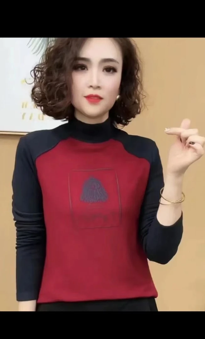 女士小衫2024新款春秋长袖休闲打底衫