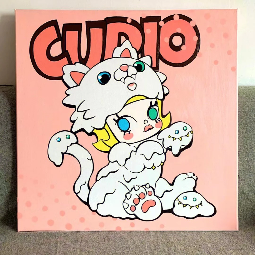 diy数字油画卡通动漫零基础清新成品画家送礼同款儿童填色