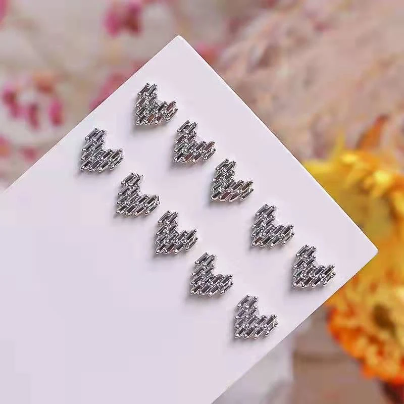 66（合金爱心）美甲合金像素爱心款美甲饰品