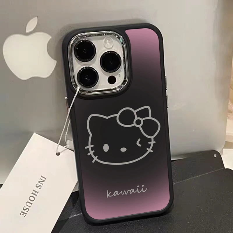 甜酷晕染kitty猫iphone14苹果13promax手机壳12卡通11高级XS XR软