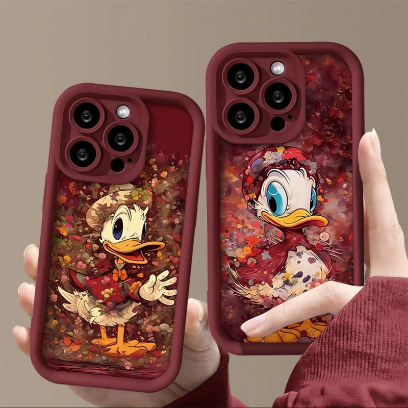 复古油画鸭iPhone15pro苹果13手机壳12/14个性11华为oppo小米vivo
