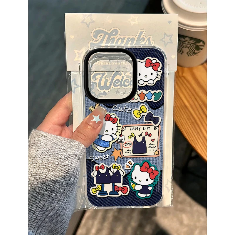 这家壳复古牛仔KT适用iPhone苹果15手机壳13/14华为vivo小米oppo