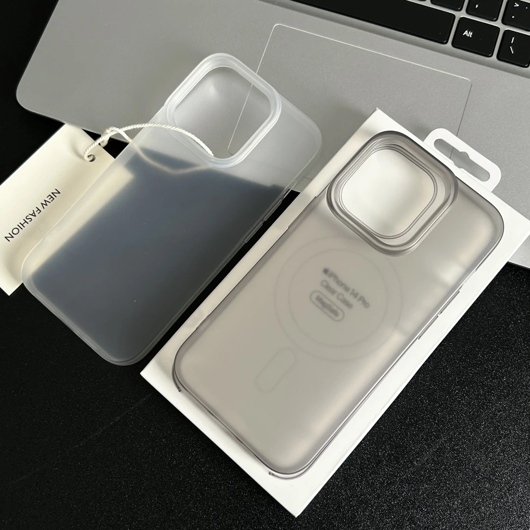 冰透壳黑白简约适用iPhone13苹果15手机壳14promax散热11男女12软