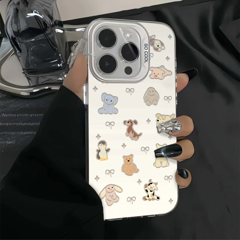 ins蝴蝶结动物iPhone14苹果13/15手机壳12卡通11华为oppo小米vivo
